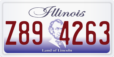 IL license plate Z894263