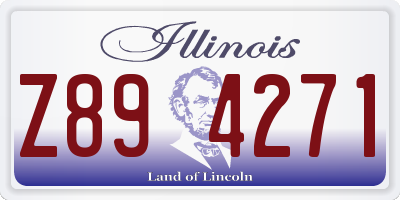 IL license plate Z894271