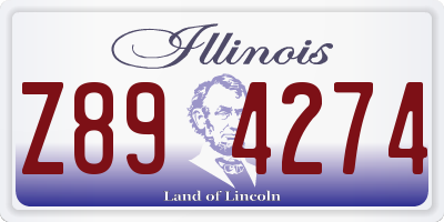IL license plate Z894274