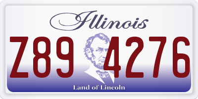IL license plate Z894276
