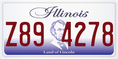 IL license plate Z894278