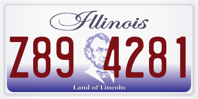 IL license plate Z894281
