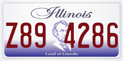 IL license plate Z894286