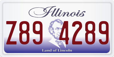 IL license plate Z894289
