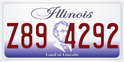 IL license plate Z894292