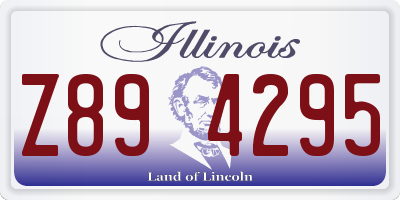 IL license plate Z894295