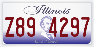 IL license plate Z894297