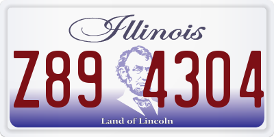 IL license plate Z894304