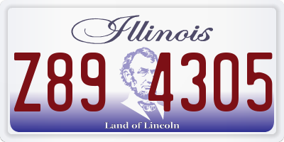 IL license plate Z894305