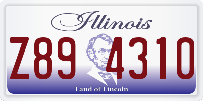 IL license plate Z894310