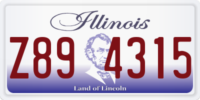 IL license plate Z894315
