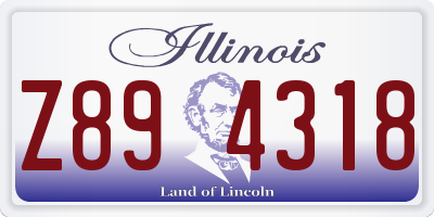 IL license plate Z894318