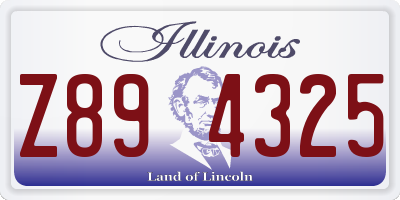 IL license plate Z894325