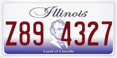 IL license plate Z894327