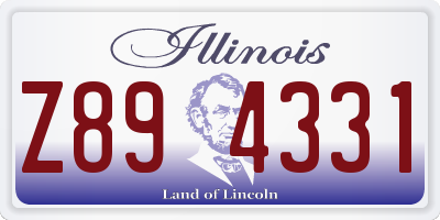 IL license plate Z894331
