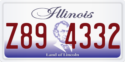 IL license plate Z894332