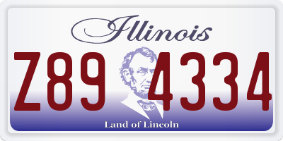 IL license plate Z894334