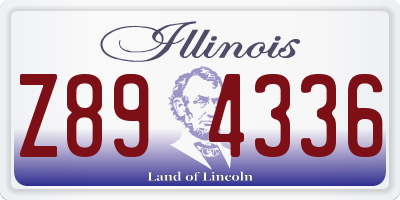 IL license plate Z894336
