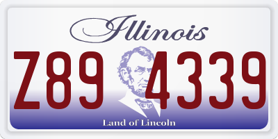 IL license plate Z894339