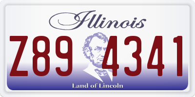 IL license plate Z894341