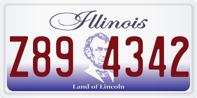 IL license plate Z894342