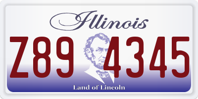 IL license plate Z894345