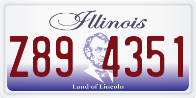 IL license plate Z894351