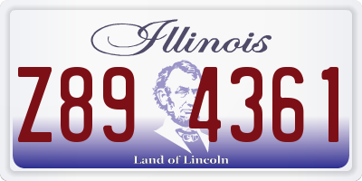 IL license plate Z894361