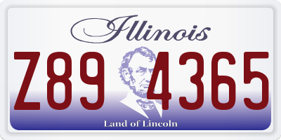IL license plate Z894365