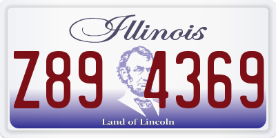 IL license plate Z894369