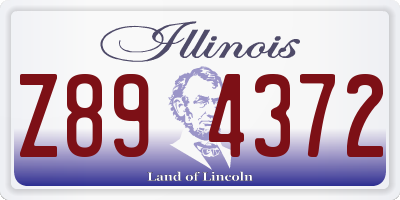 IL license plate Z894372