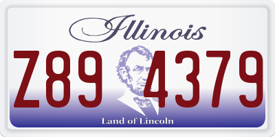 IL license plate Z894379