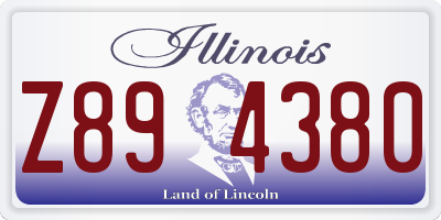 IL license plate Z894380