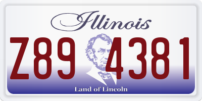 IL license plate Z894381