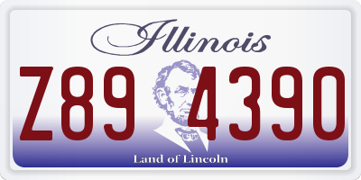 IL license plate Z894390