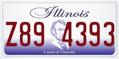 IL license plate Z894393