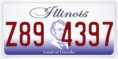 IL license plate Z894397