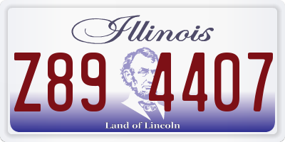 IL license plate Z894407
