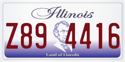 IL license plate Z894416
