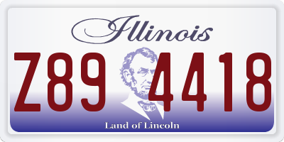 IL license plate Z894418