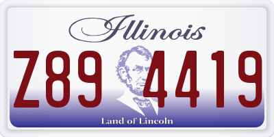 IL license plate Z894419