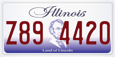IL license plate Z894420