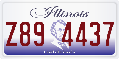 IL license plate Z894437