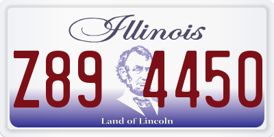 IL license plate Z894450