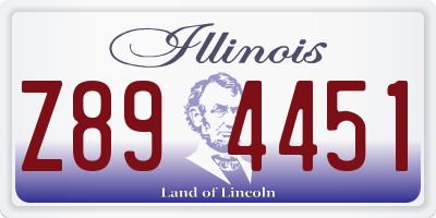 IL license plate Z894451
