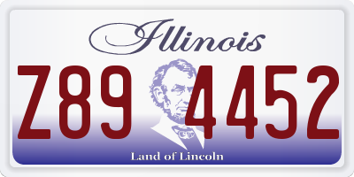 IL license plate Z894452