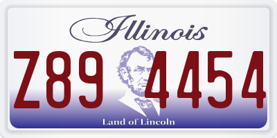 IL license plate Z894454