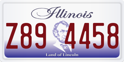 IL license plate Z894458