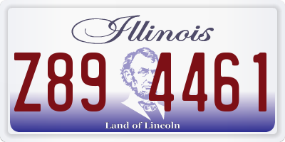 IL license plate Z894461