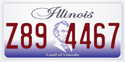 IL license plate Z894467